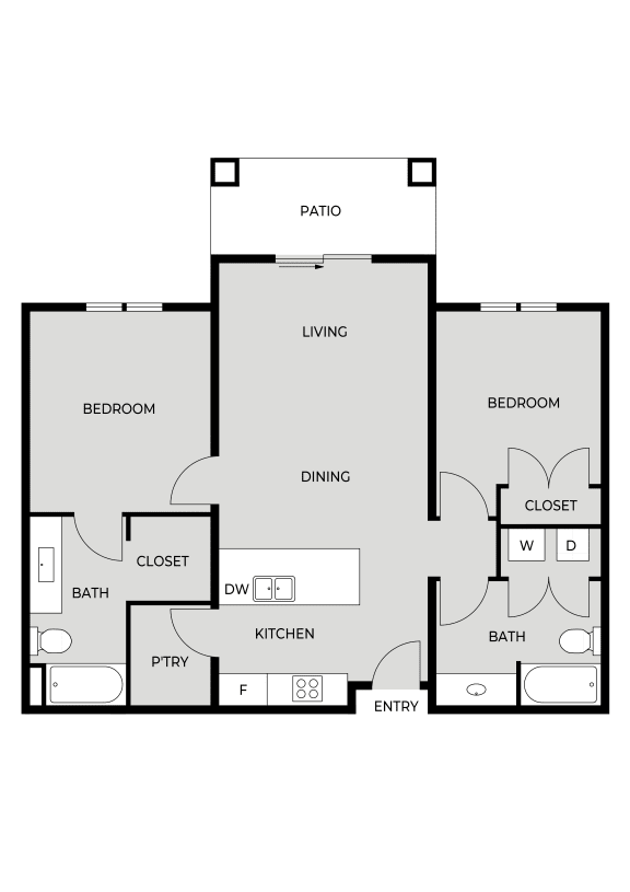 Floor Plans of Trailhead Apartments in Washington, UT